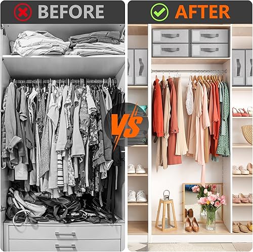 Miniatura 4 de melos Contenedores de almacenamiento debajo de la cama, paquete de 2 contenedores de almacenamiento debajo de la cama con asa, plegables y