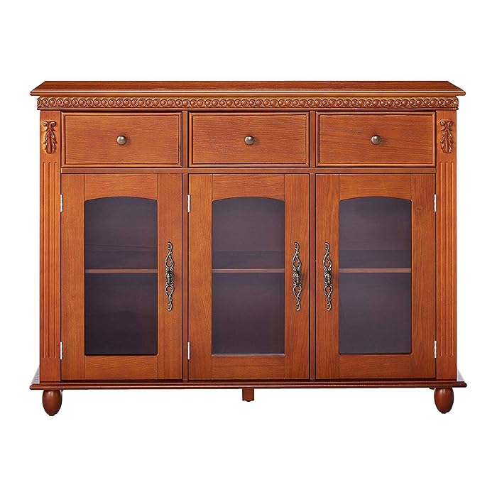 Buy Pilaster Designs William Walnut Wood Sideboard Buffet Server