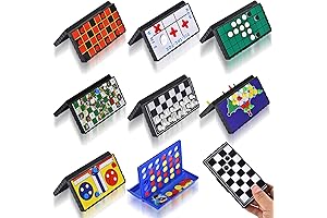 8-in-1 Mini Magnetic Chess Game Set for Travel