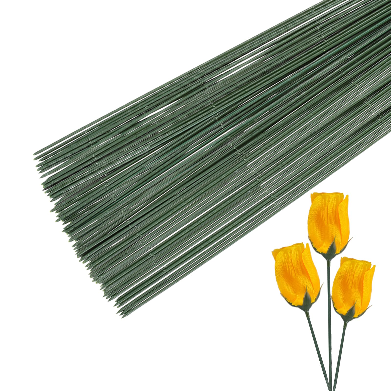 PATIKIL 15 Inch Floral Stem Wire