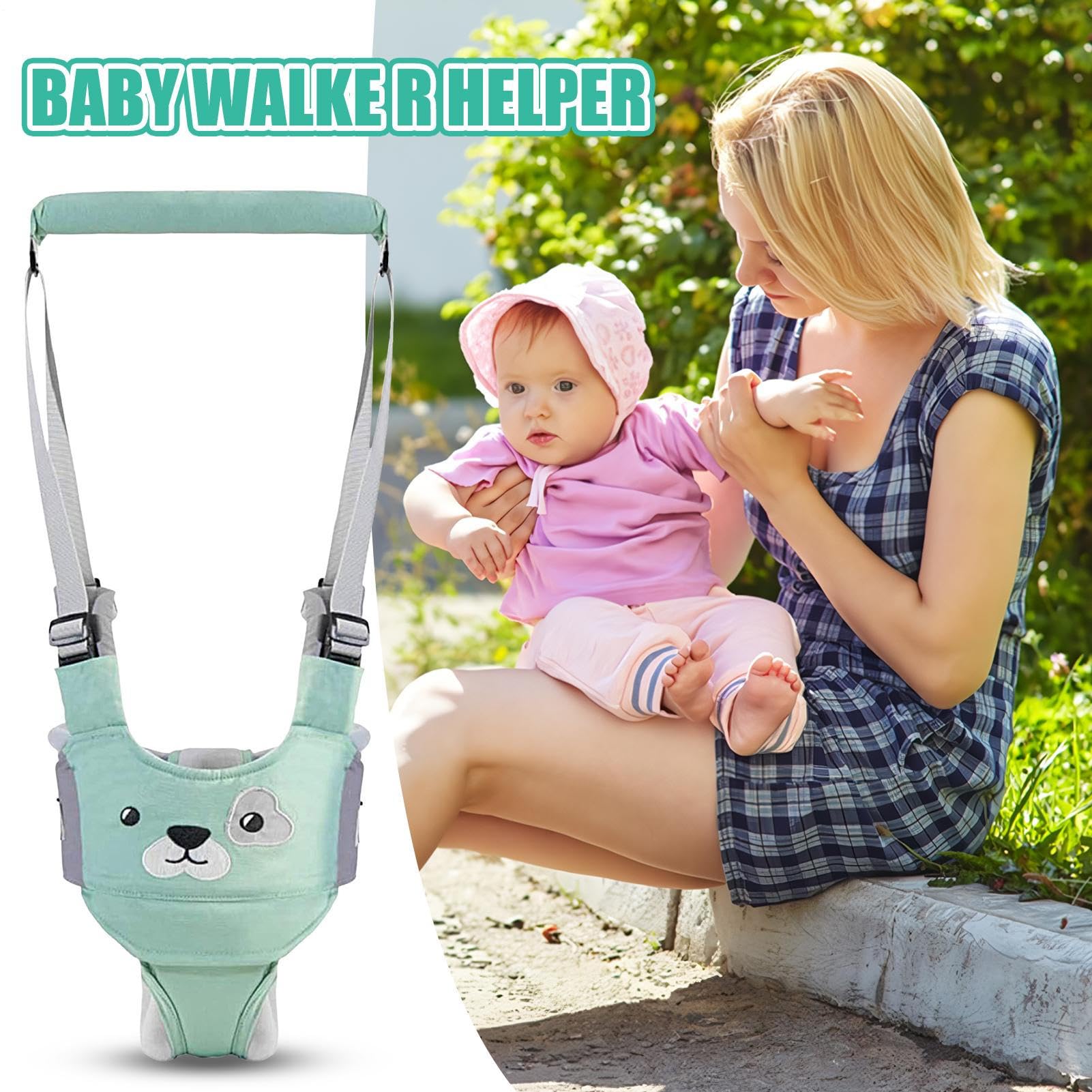 Arnés Para Aprender A Caminar | Arnés Ajustable De Seguridad Para Primeros Pasos,Soporte Transpirable Plegable para Aprendizaje de Marcha Adecuado para Bebés de 6 a 36 Meses