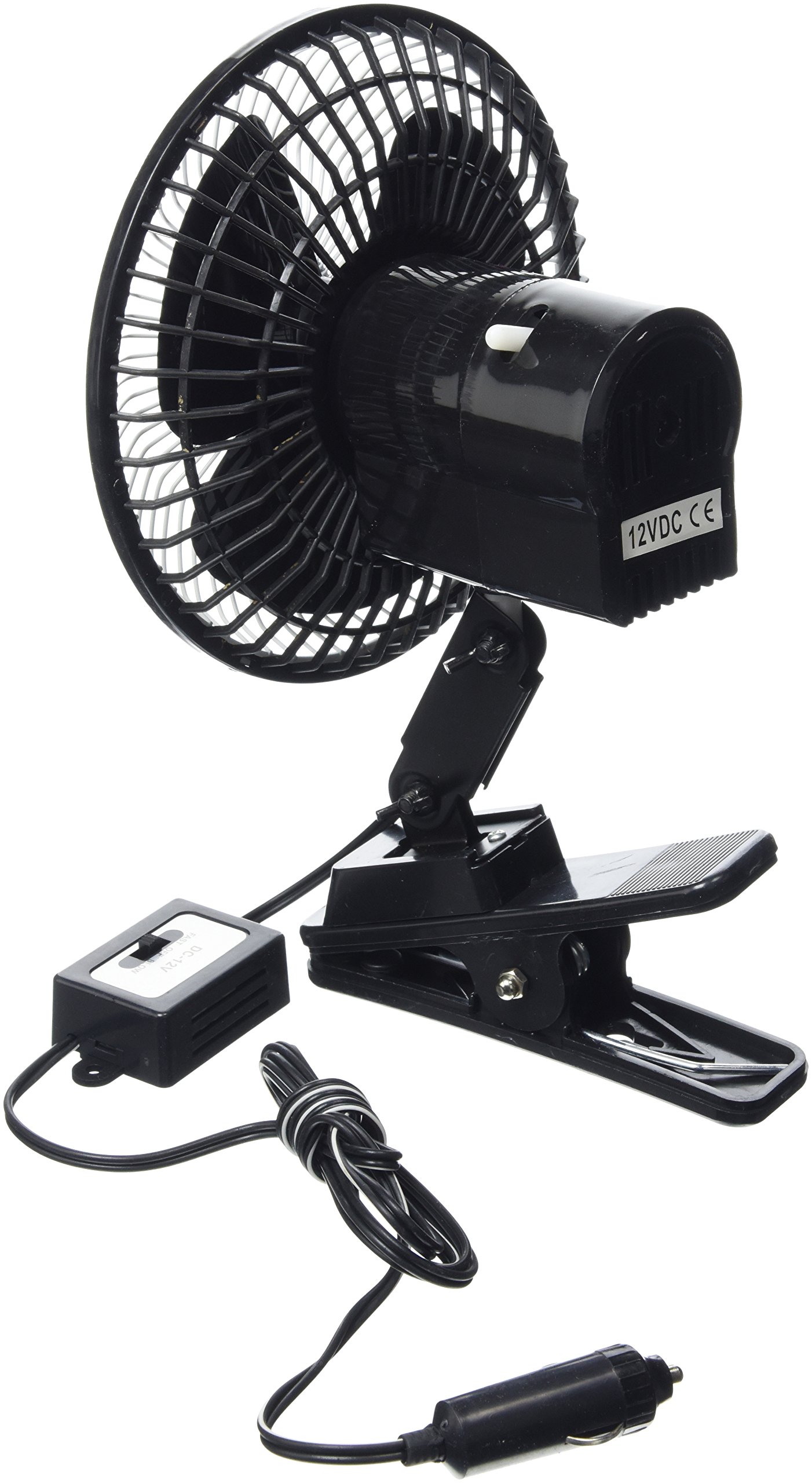 All Ride 72227 Ventilateur 15 cm 6 pouces 12 V Régulateur de Flux Câble 2 m