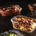 Rubbermaid Brilliance Conteneurs de stockage de produits alimentaires en verre, ensemble de 9 Conteneurs alimentaires avec lids (18 Total des pièces), BPA Preuve gratuite et de fuite