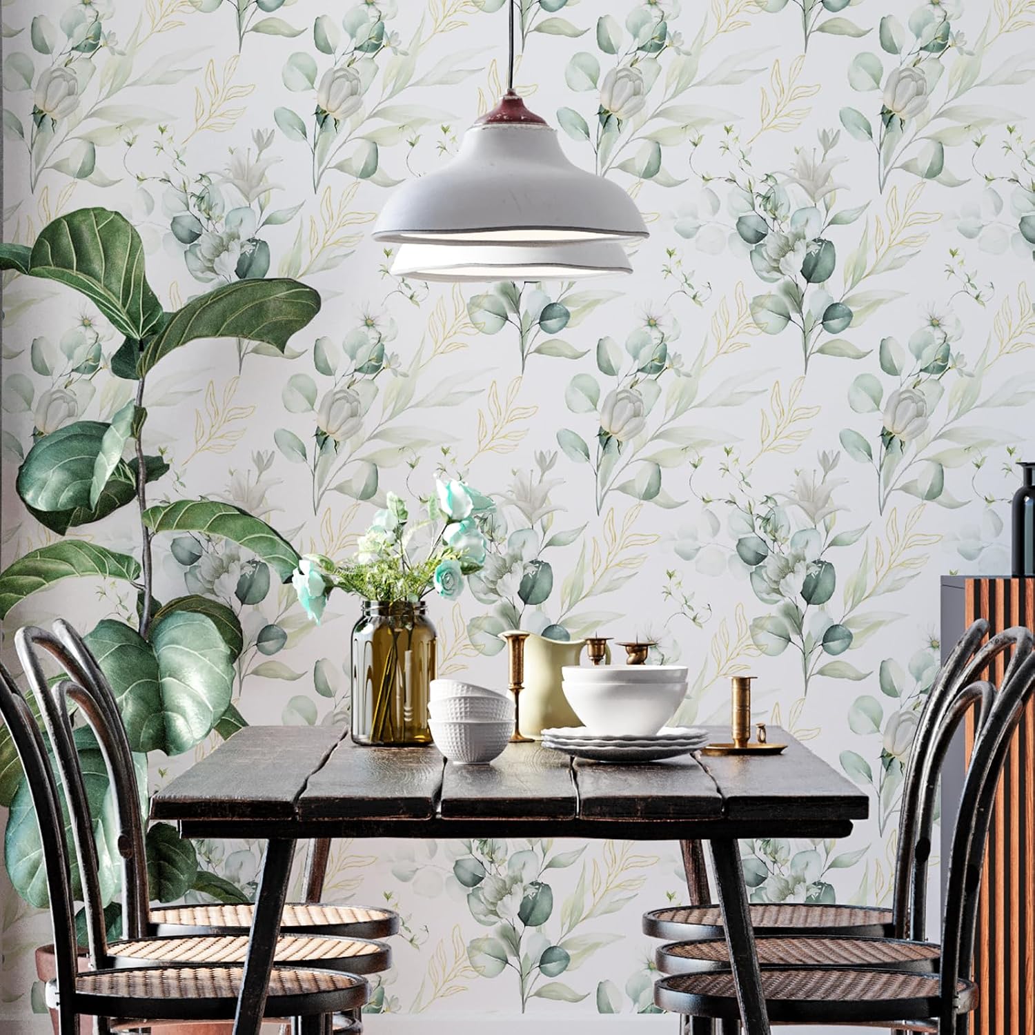 Peel and Stick Floral Wallpaper Removable Stick on Wallpaper Contact Paper image 4