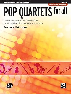 Pop Quartets for All: E-flat Alto Saxophone, E-flat Clarinet (For All Series)