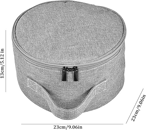 Miniatura 2 de Bolsa de almacenamiento para ventilador portátil, impermeable, plegable, telescópica, bolsa de mano, gris, 9.1 x 9.1 x 5.1 in 9.06 x 9.06 x 5.12