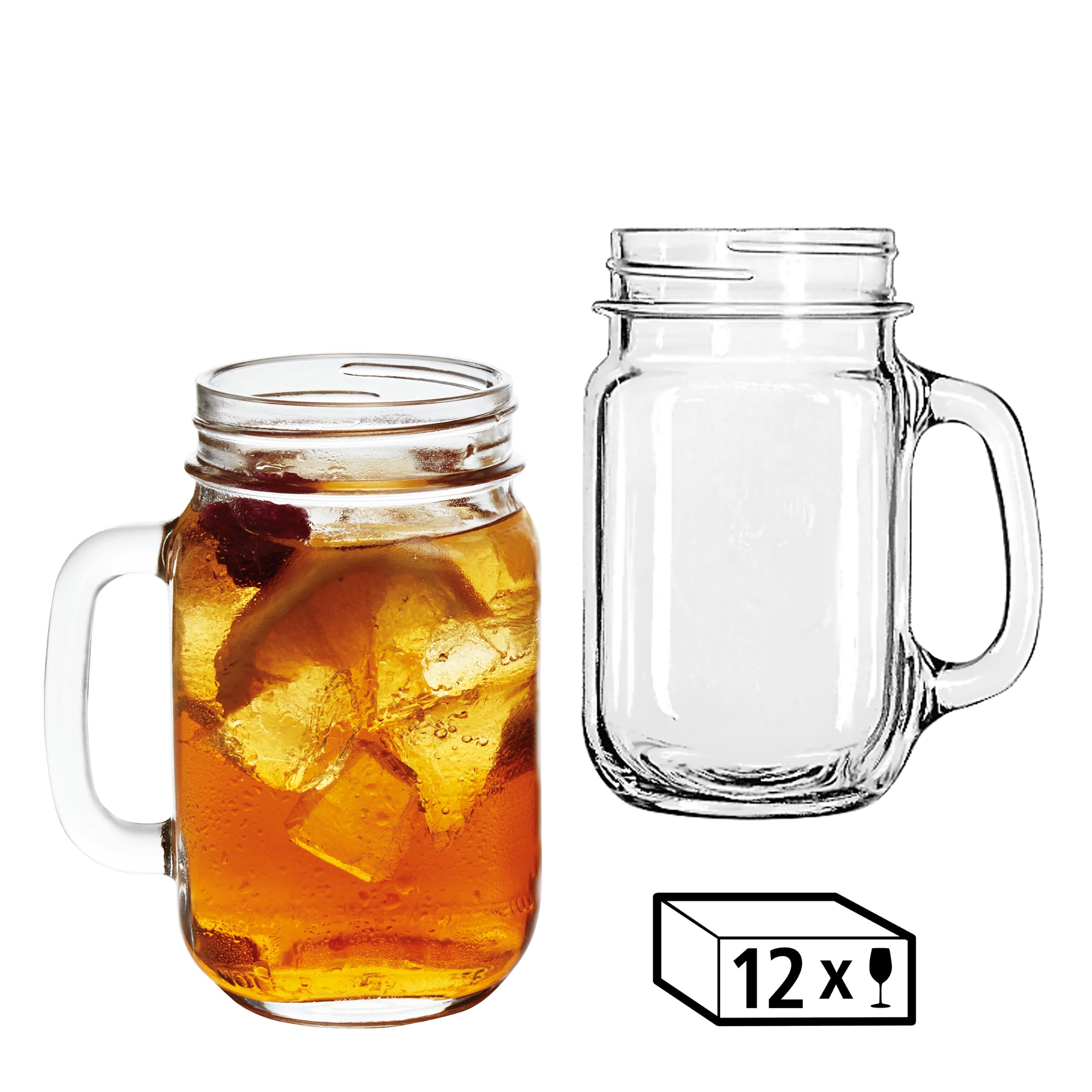 Libbey Trinkglas DRINKING JARS 12er Set