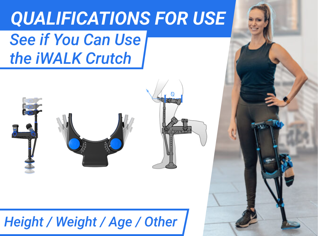 IWALKFree Hands-Free Knee Crutch for Lower Leg Injuries
