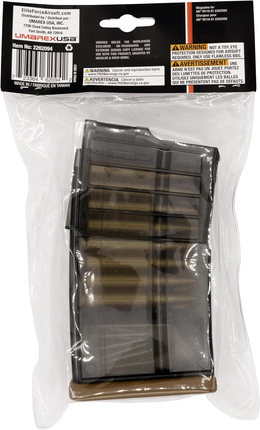 HK Heckler & Koch M110 A1 AEG Airsoft Magazine, 4000-Round Capacity