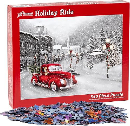 Miniatura 3 de Vermont Christmas Company Holiday Ride - Rompecabezas de 550 piezas