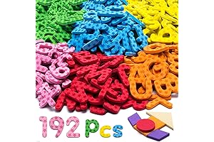 192 Pcs Magnetic Letters and Numbers for Children's Learning and Play
