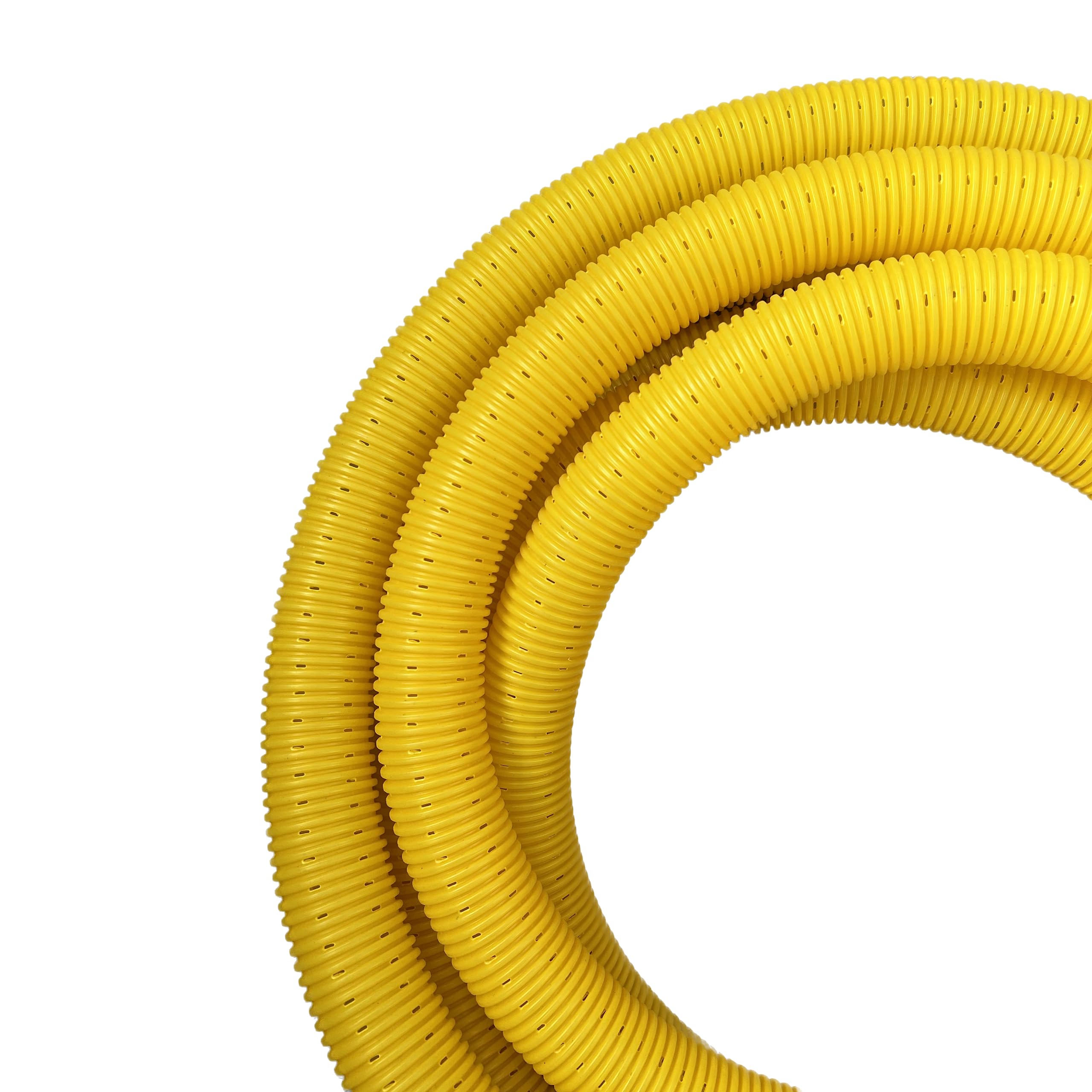 Tuyau de drainage DN50 25 m perforé avec tuyau filtrant géovlies - Jaune PVC-U - Système de drainage - Tuyau de drainage
