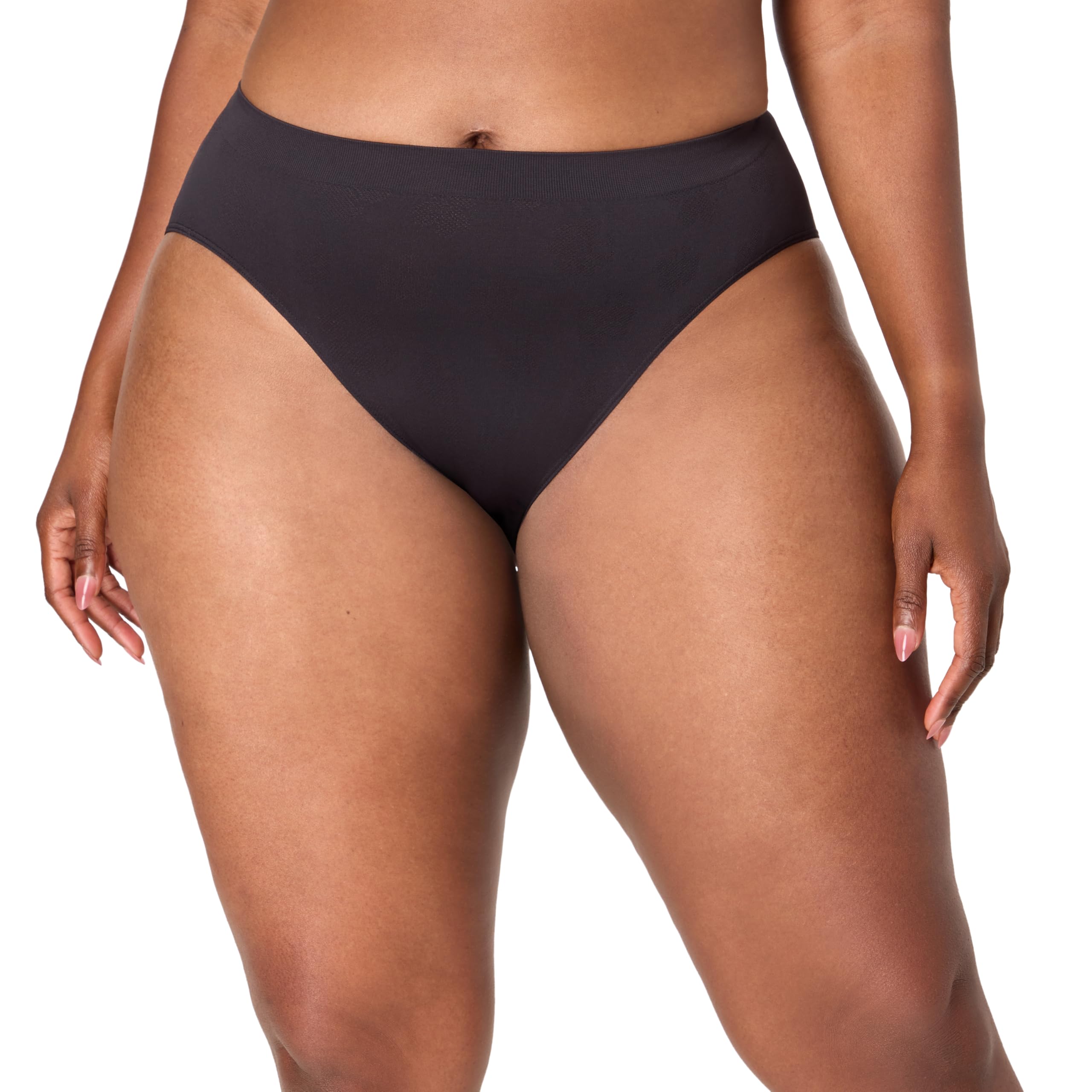Bali Women's Underwear, Comfort Revolution Hi-cut Brief Panties, Seamless Microfiber