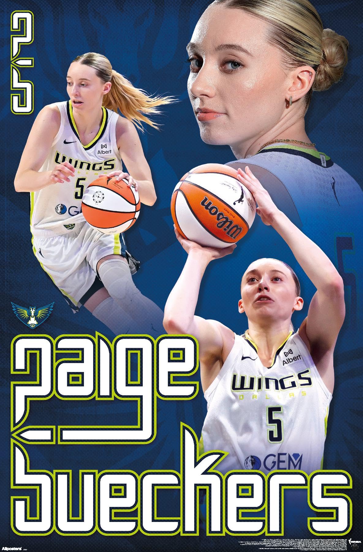 Paige Bueckers Dallas Wings Poster: A Courtside Chic Review