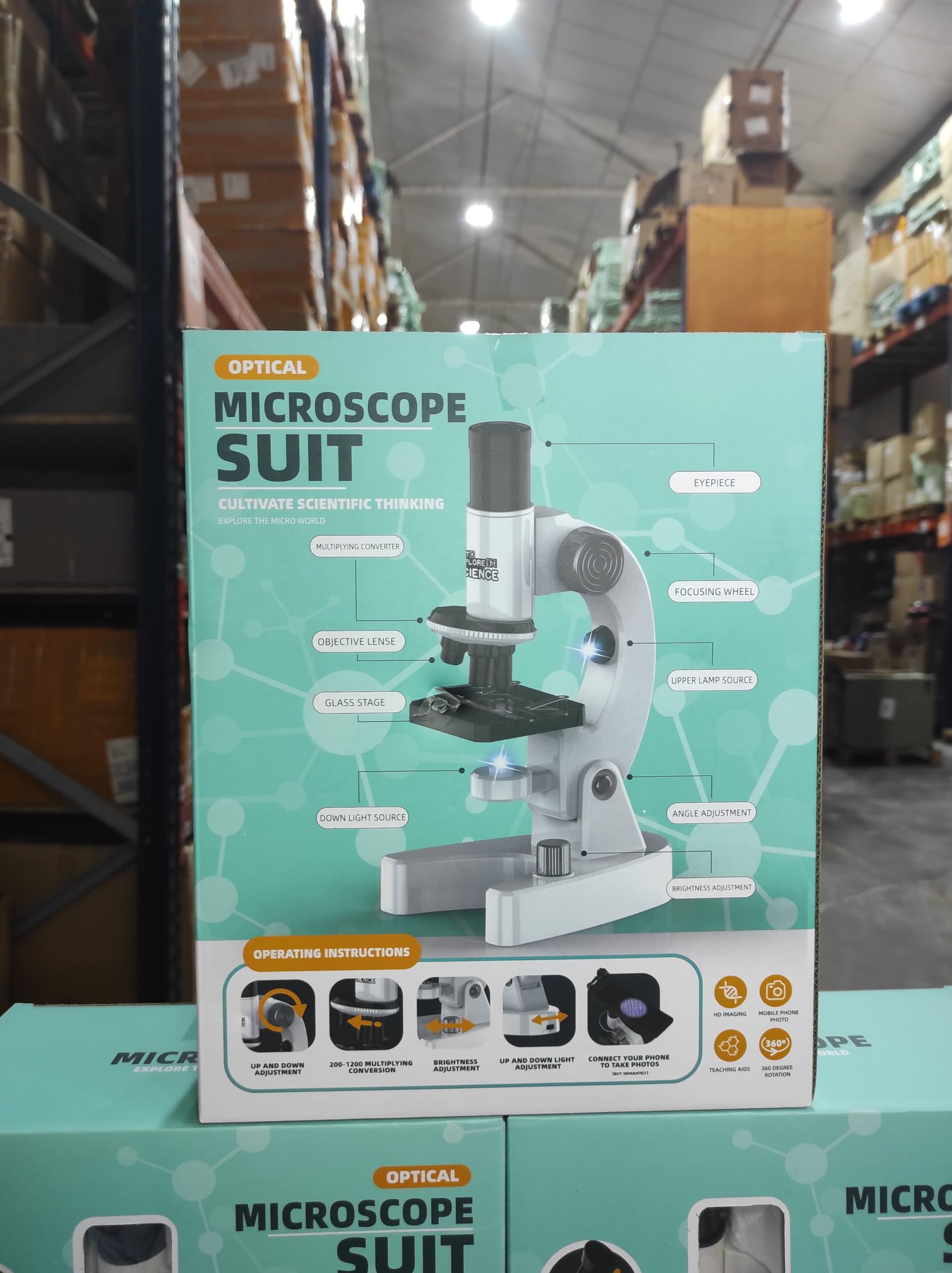 MayMax Microscopio Digital para Ninos con Pantalla, Juguete Educativo de Ciencia con Aumentos y Luz LED, Explora Insectos Plantas y Minerales, Aprendizaje Divertido en Casa y Escuela