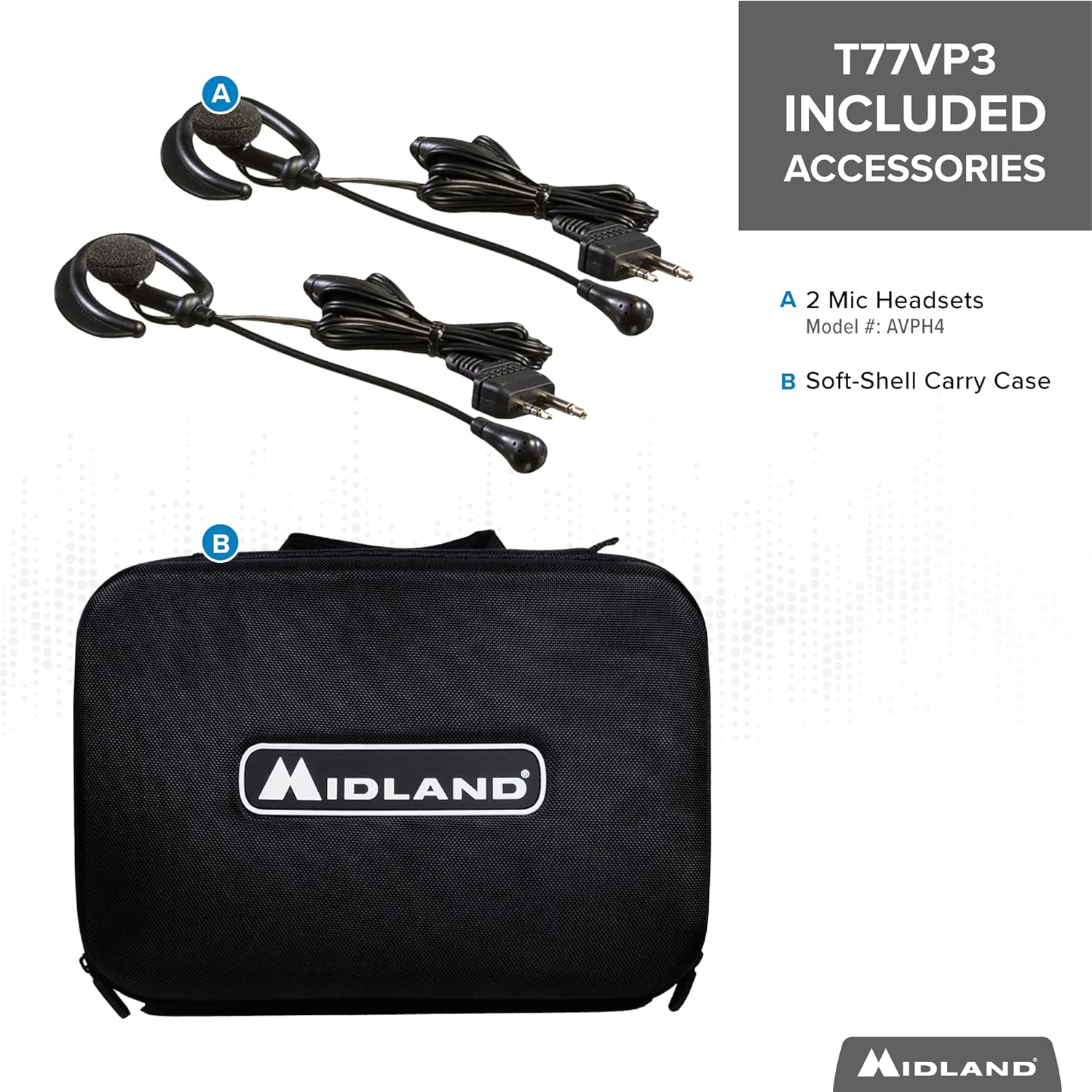 Special Midland - X-TALKER T77VP5, 36 Channel FRS Two-Way Radio - Up to 38 Mile Range Walkie Talkie, 121 Privacy Codes, and NOAA Weather Scan + Alert (Includes a Carrying Case and Headsets) (Black/Silver) Limited Midland - X-TALKER T77VP5, 36 Channel FRS Two-Way Radio - Up to 38 Mile Range Walkie Talkie, 121 Privacy Codes, and NOAA Weather Scan + Alert (Includes a Carrying Case and Headsets) (Black/Silver)