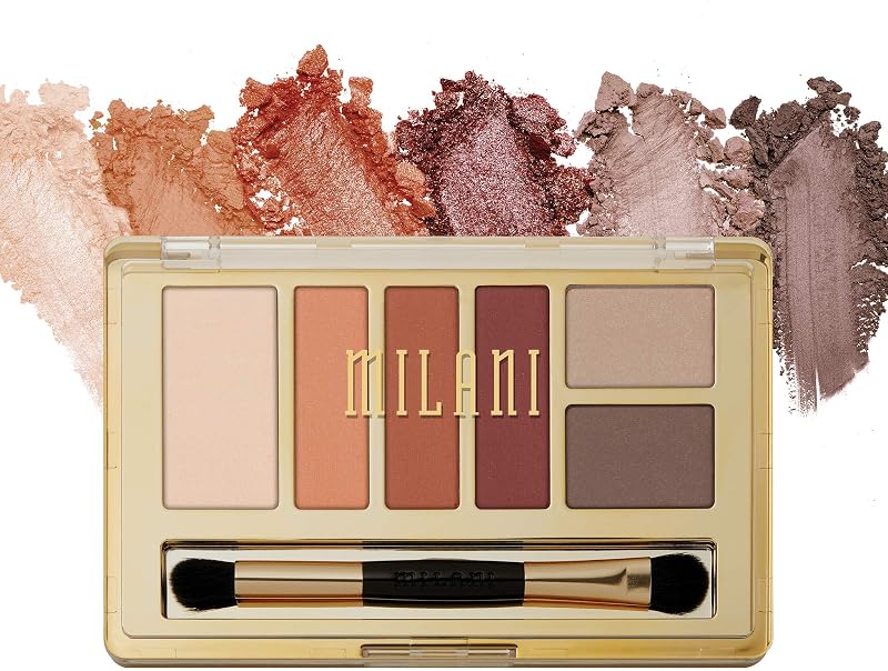 Milani Everyday Eyes Paleta de sombras de ojos - Modern Mattes (0.21 onzas) 6 colores de sombras de ojos mate o metálicos libres de crueldad para contornear y resaltar