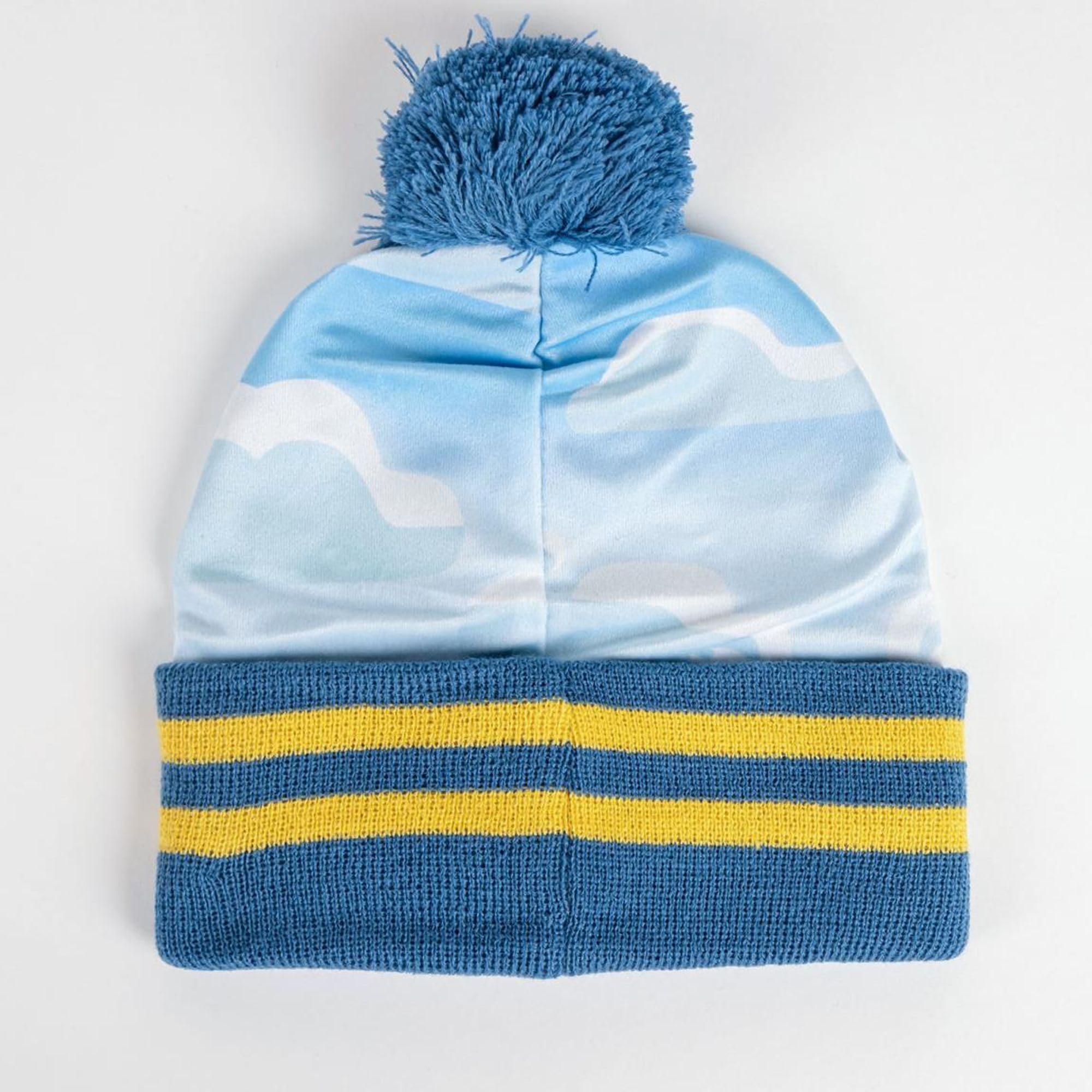 Bluey Gorro Guantes Braja Set Azul Amarillo Talla Única Acrílico Poliéster Original