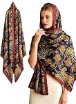 Fashion Scarves Protective Scarf 100% Silk Feeling Scarf Silk Like Scarves Long Lightweight Sunscreen Shawls for Women