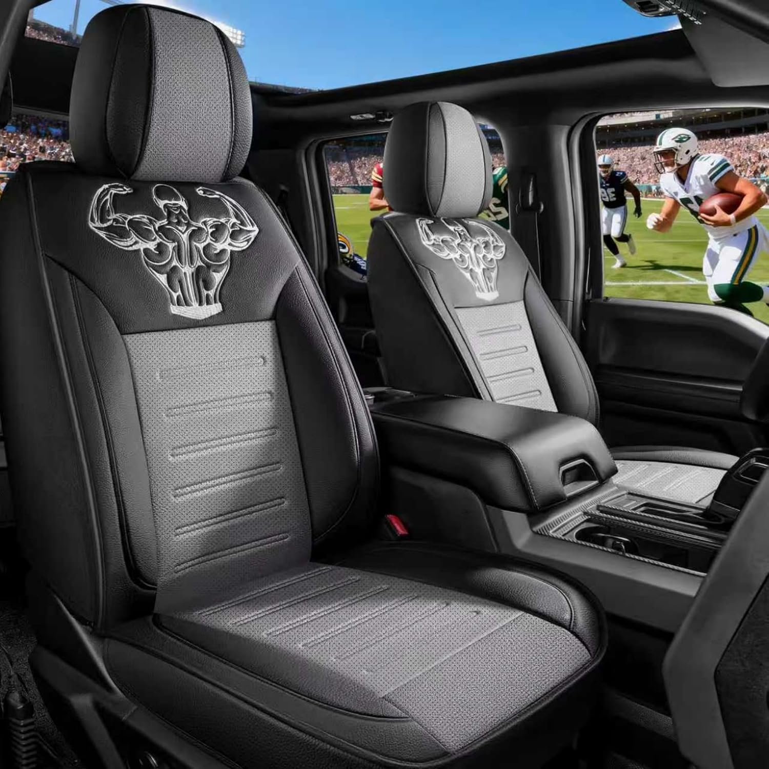 Red Rain Pink and Blue Leather Seat Cover Universal Car Seat Cover Full Set Auto Seat Cushion Cover (JJ-Pink+Blue)