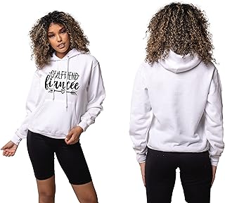 Girlfriend Fiance XS-3XL 6 8 10 12 14 16 18 20 22 Bride Squad Hen Party Tribe Wedding Wifey Lounge Hooded Hoodie Top Sweatshirt Sweater XS-2XL 6 8 10 12 14 16 18 22 Personalised Custom Wedding Gift
