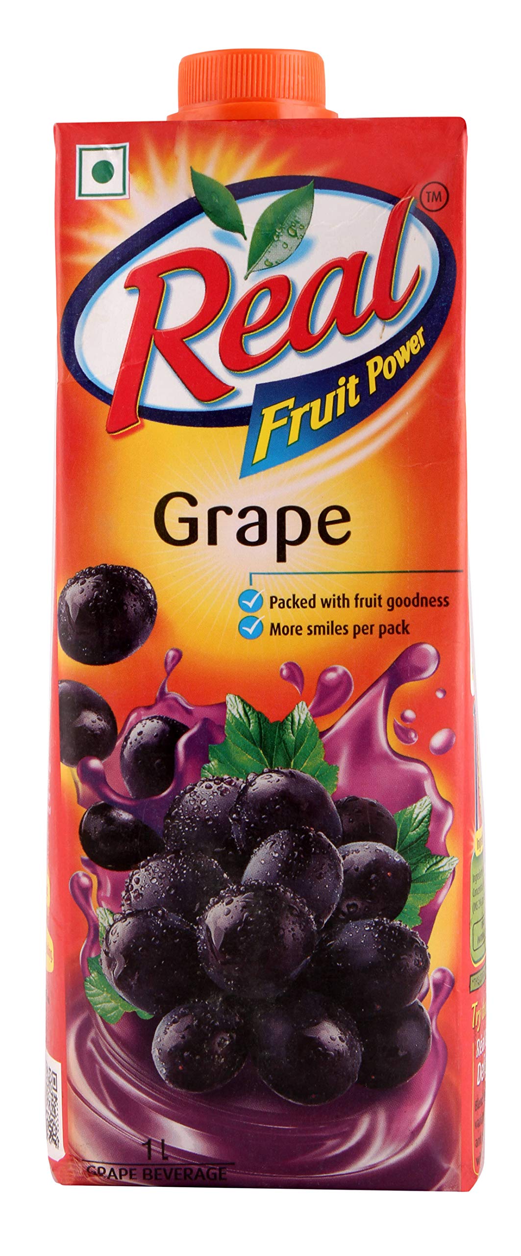 Real Fruit Power Juice Grape 1 Lt Tetra Pk