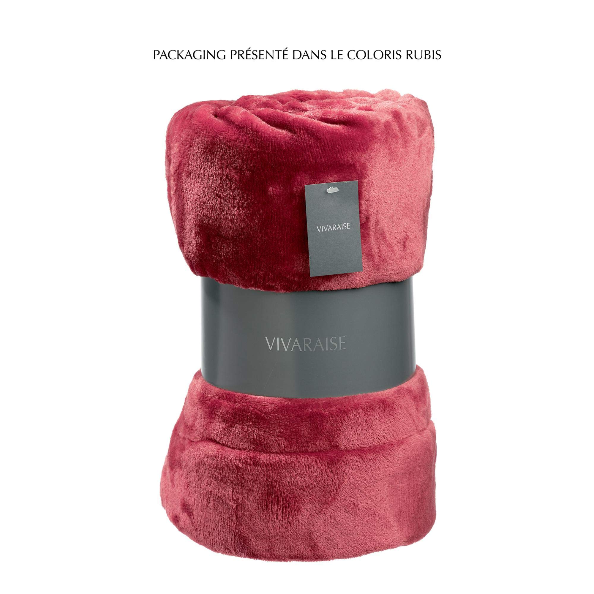 Winkler Vivaraise - Plaid Tender – 150x200 cm – Couverture d'appoint Chaude, jeté de canapé Doux – Microfibre Douce – Toucher Velours – Couvre-lit cocooning