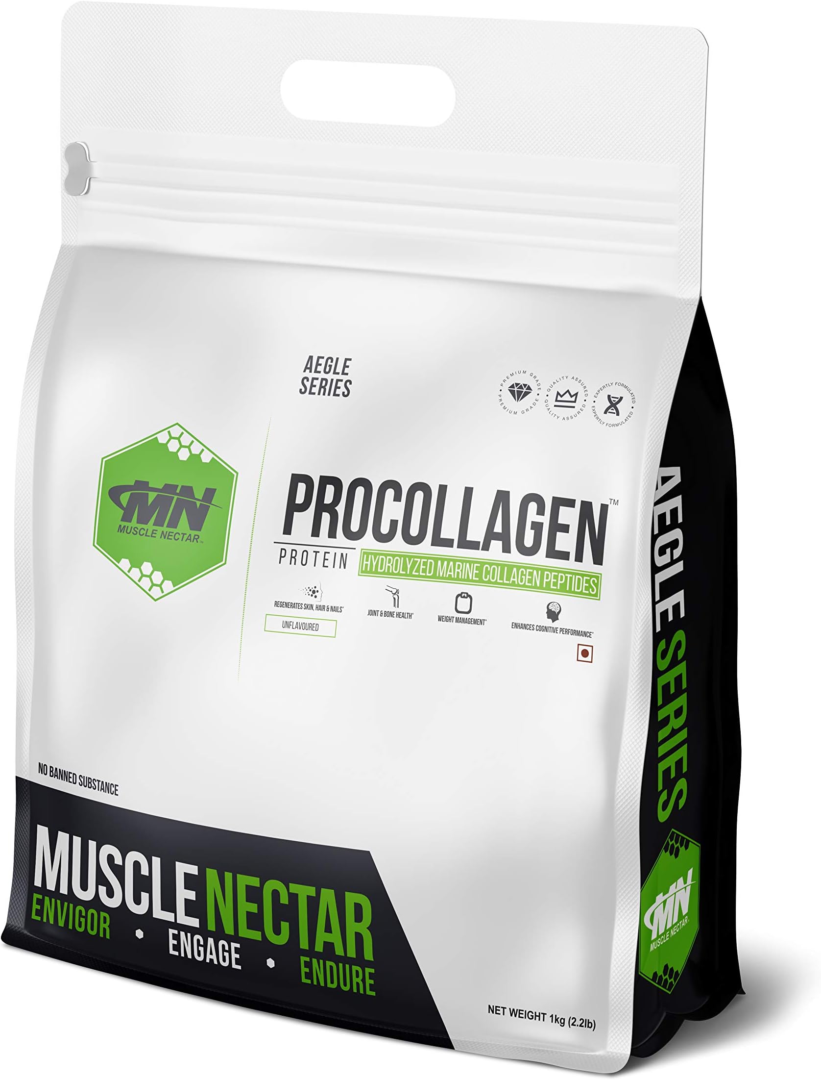 Muscle Nectar (MN) PROCOLLAGEN - Collagen Protein Powder - 1kg (Unflavoured)