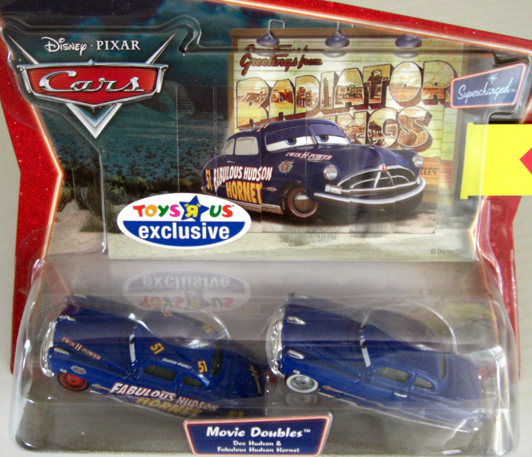 Amazon.com: Disney Pixar Cars 2 Pack Doc Hudson & Fabulous Hudson