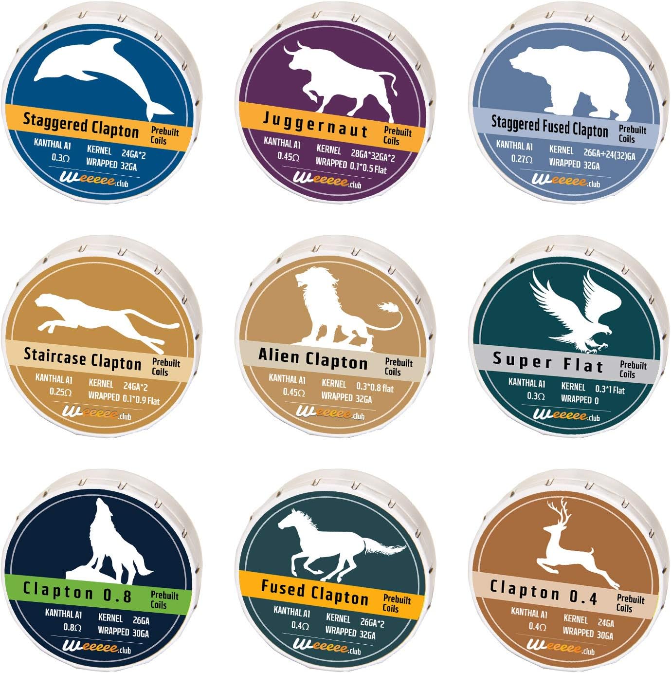 9 Types in 1 for Craft Hobby Use Kanthal A1 Material Heater 82 Pieces Household Wire Set