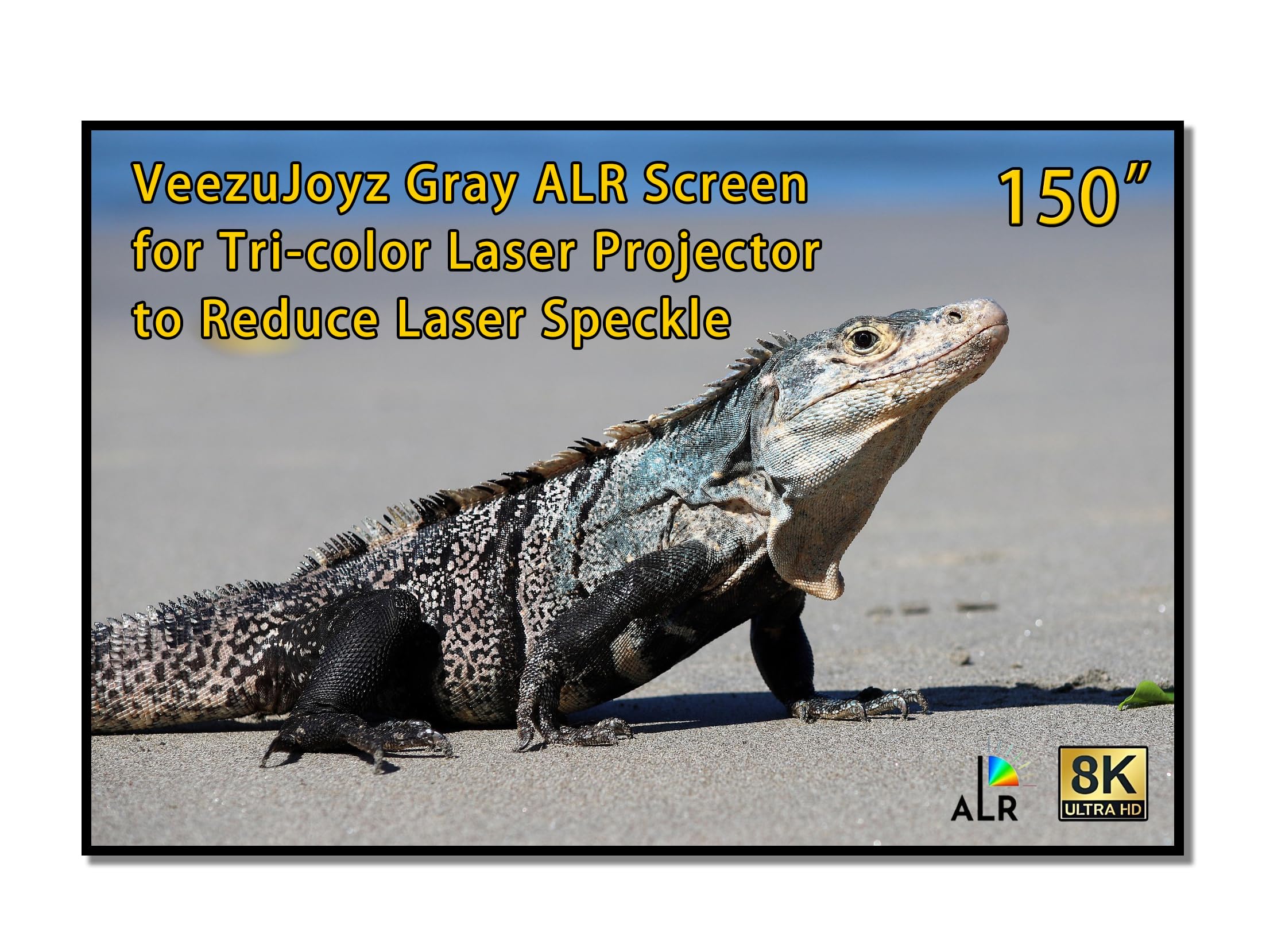 150 inch Gray ALR Projection Screen for Tri-Color Laser Projector
