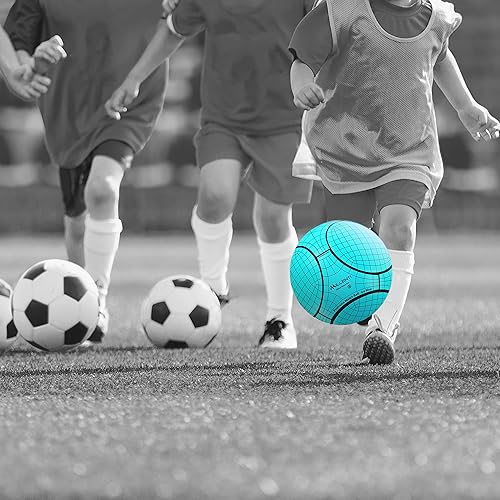 Miniatura 5 de Millenti Balones de fútbol tamaño 5  Balón de fútbol inverso Bend-It con diseños de alta visibilidad y fáciles de seguir