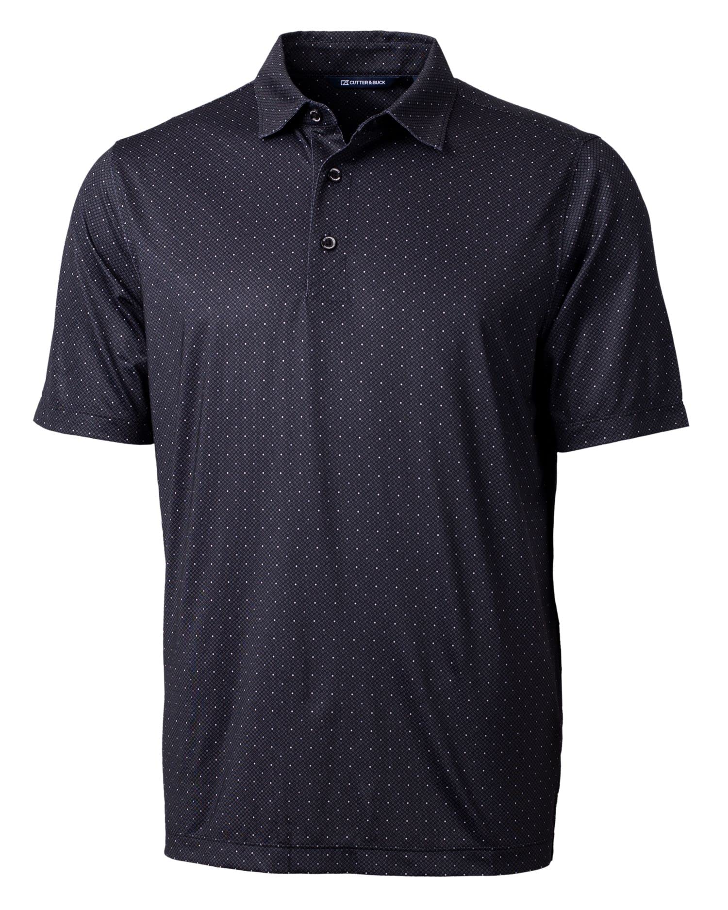 Cutter & BuckPike Double Dot Print Stretch Mens Big and Tall Short Sleeve Polo