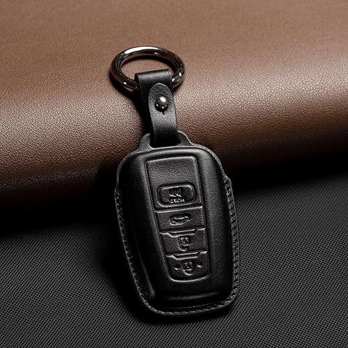 Miniatura 2 de Compatible con llavero Toyota Funda de cuero para llavero Toyota Protector Avalon Camry TRD Corolla Highlander Prius Prime RAV4 Prime CHR Accesorios