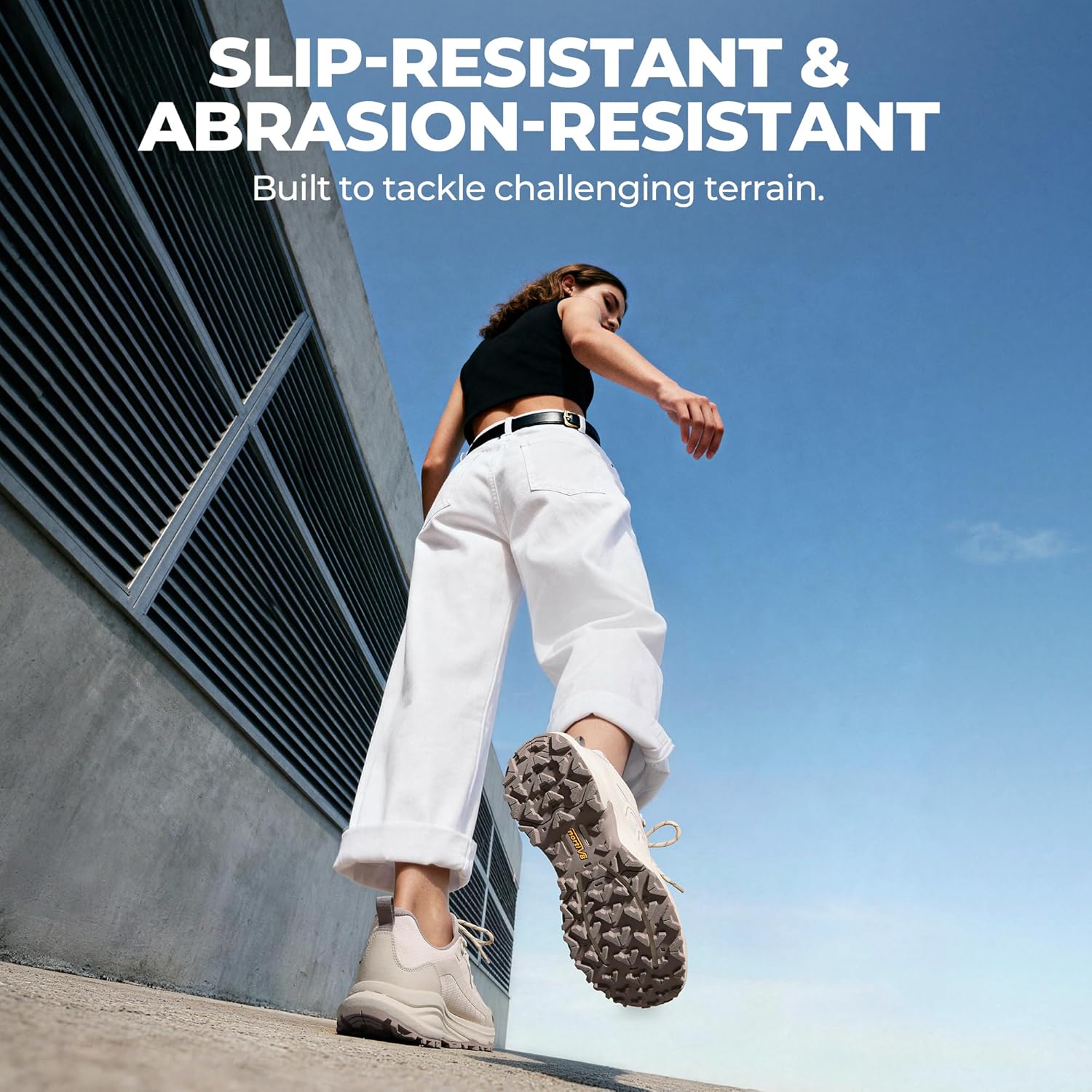 NORTIV 8 Women's Waterproof Hiking Shoes Lightweight for Walking All Day Comfort Non-Slip Outdoor Trekking Camping Climbing Fashion Sneakers Armadillo FieldLite - Image 8