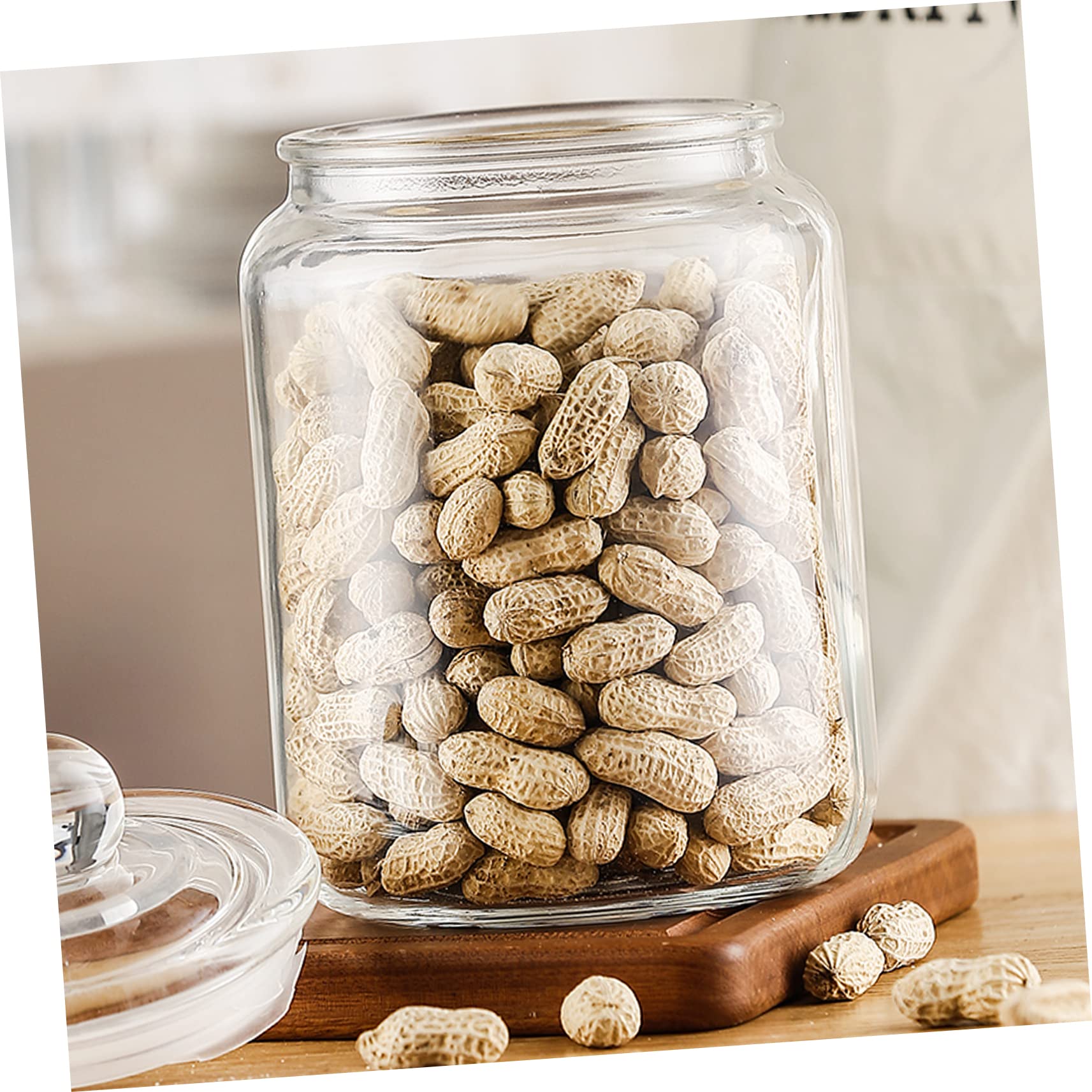 Cabilock Botes Sellados De Vidrio Almacenamiento De Alimentos Para Cereales Té Azúcar Sal Pimienta Fácil De Usar