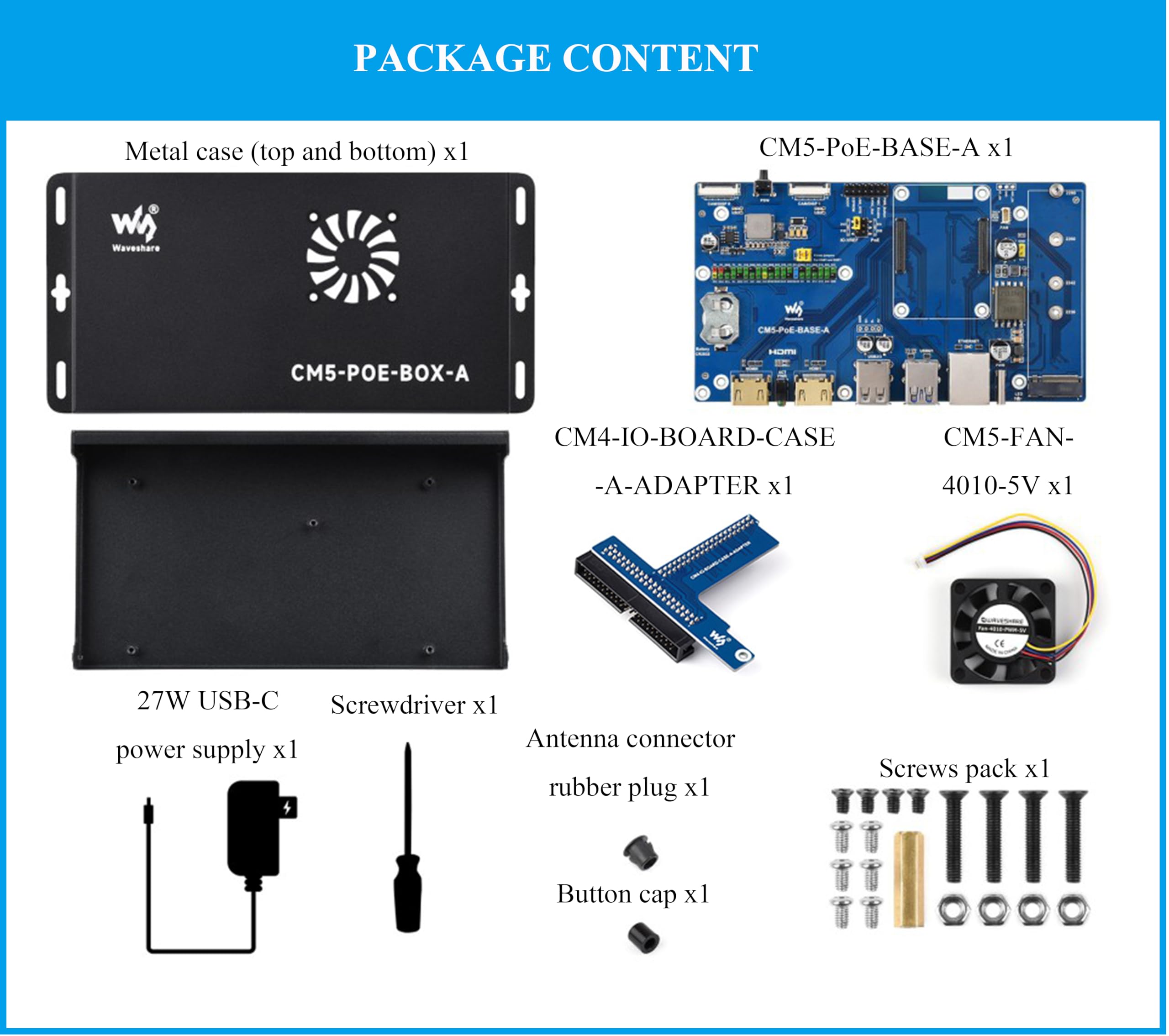 Amazon.co.jp: Compute Module 5 IOボード + PoE機能付きケース 