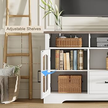 Amazon.com: ChooChoo Farmhouse TV Stand for 75 Inch TV