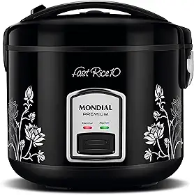 Panela Elétrica de Arroz, Mondial, Preto, 700W, 220V - PE-44-10X