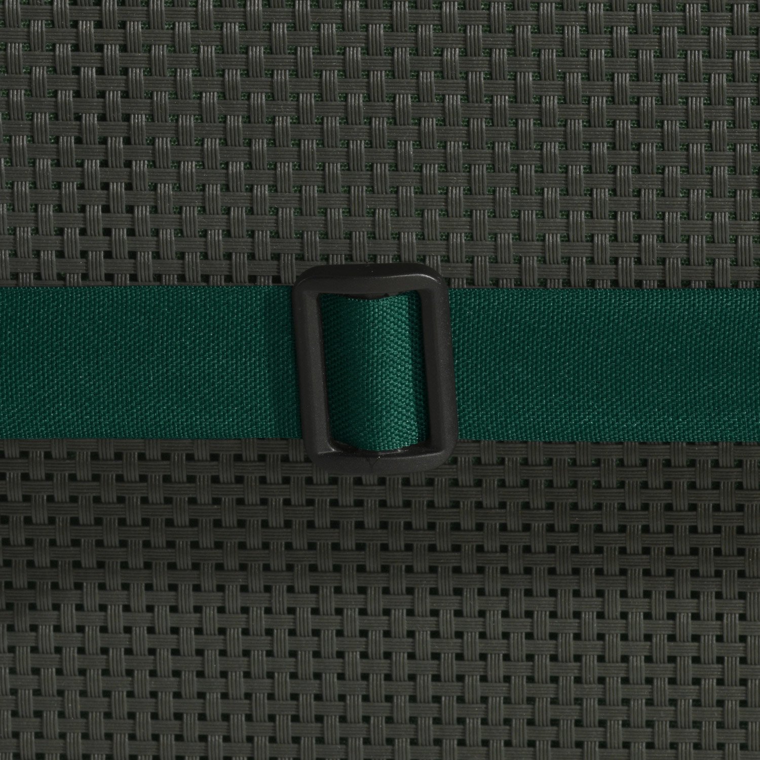 Beautissu Set de 4 Cojines sillas Jardin con Respaldo bajo para Exterior | 100x50x6cm Verde Oscuro placas compactas de gomaespuma tumbonas mecedoras de balcón asiento relleno espuma cojin Loft NL
