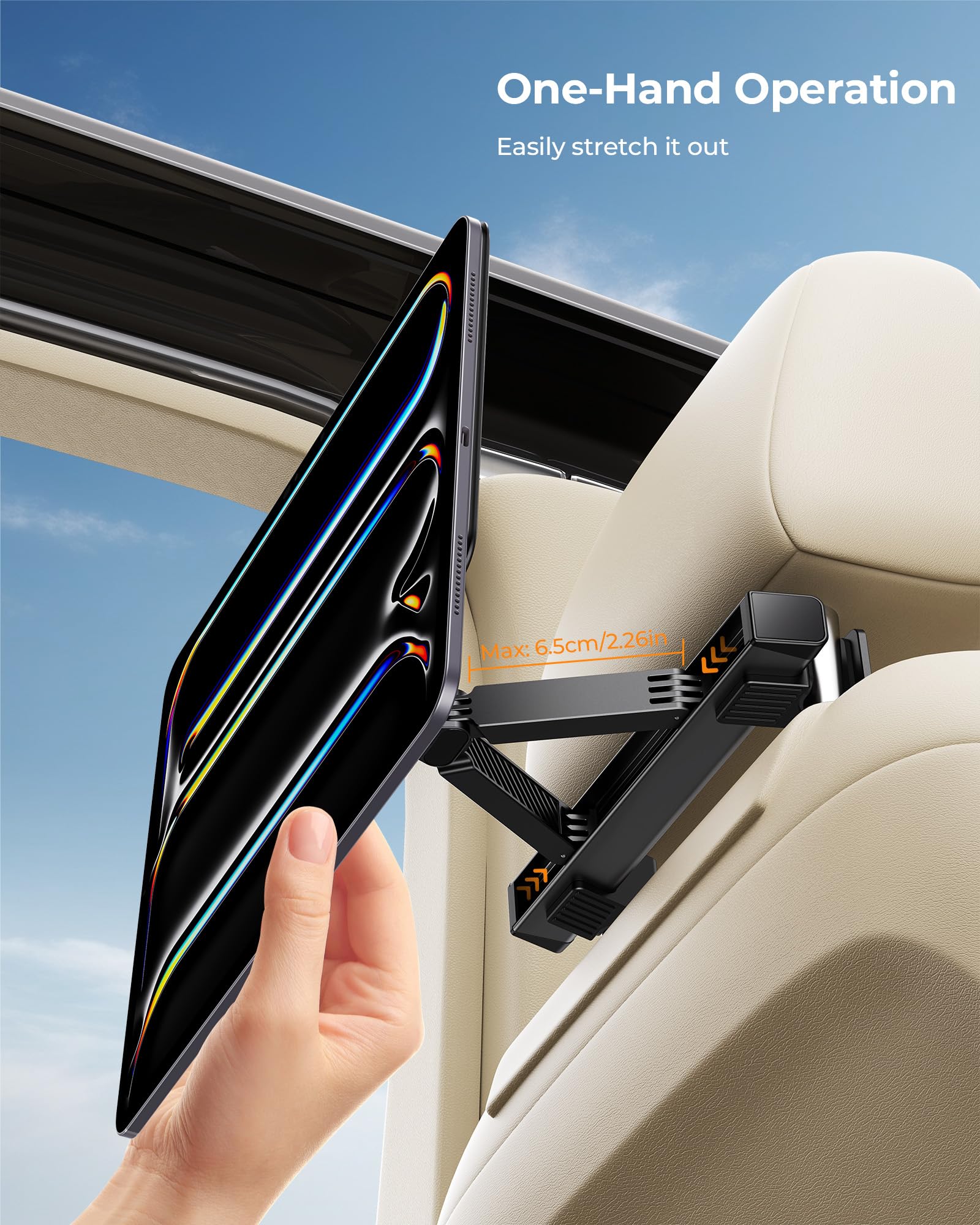 KU XIU Supporto per tablet poggiatesta auto