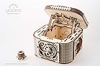 Vista 4 de Caja de tesoro, rompecabezas de madera 3D, juego para adultos para armar tú mismo, de UGears