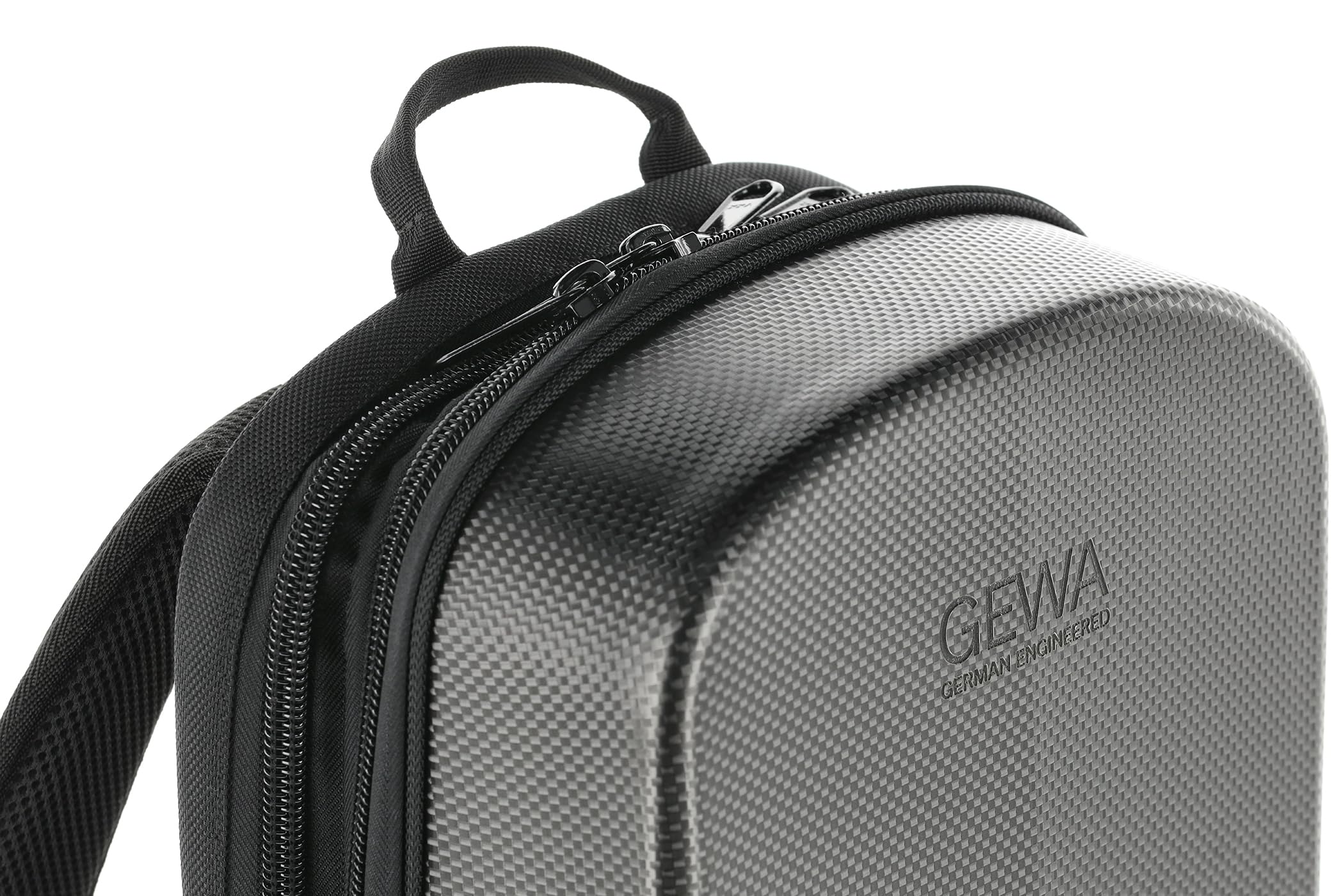 GEWA Space Bag Titanium - Étui/sac à dos pour clarinette - Couvercle extérieur en polycarbonate - Dos ergonomique - Compartiments pour accessoires