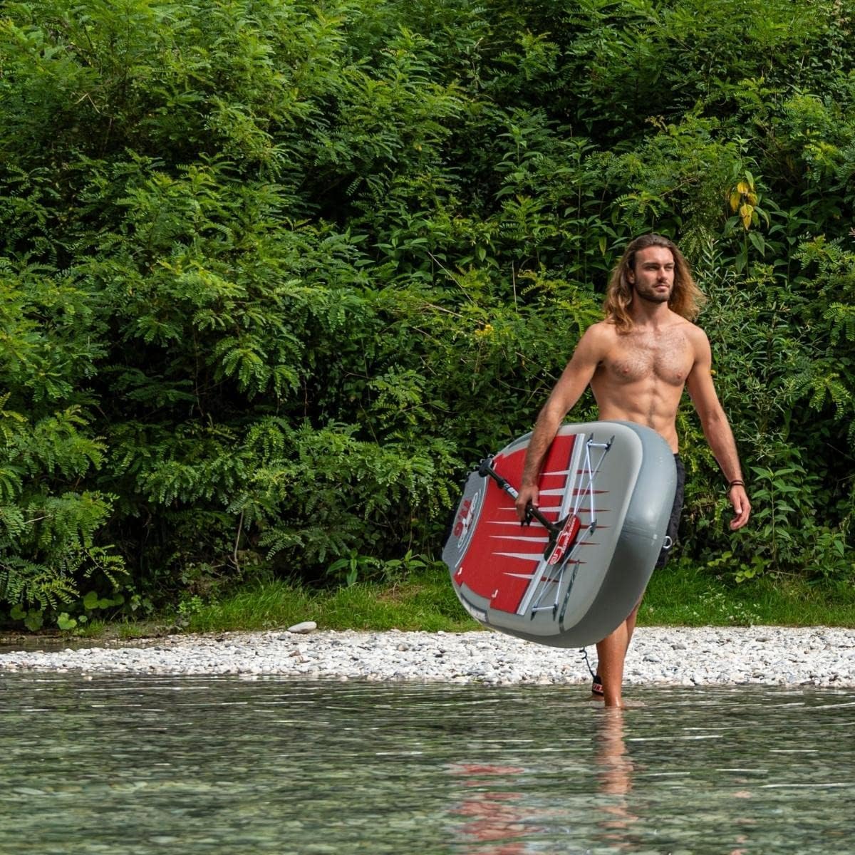 JBAY.ZONE Comet J3, Tavola Stand Up Paddle Gonfiabile Allround, Doppio Strato di PVC Fusion, Pompa a Doppia Azione, Pagaia Regolabile e Borsa Incluse, Fino a 160kg, 350x81x15 cm, Rail Termosaldato RRT