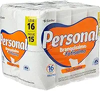 Personal Papel Higiênico Branquíssimo & Fofíssimo Folha Simples Leve 16 Pague 15 Rolos De 30 M