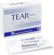 AIESI® Schirmer Test sterile ophthalmologische Streifen für den Tränenvolumentest TEAR STRIPS (Packung mit 100 stück)