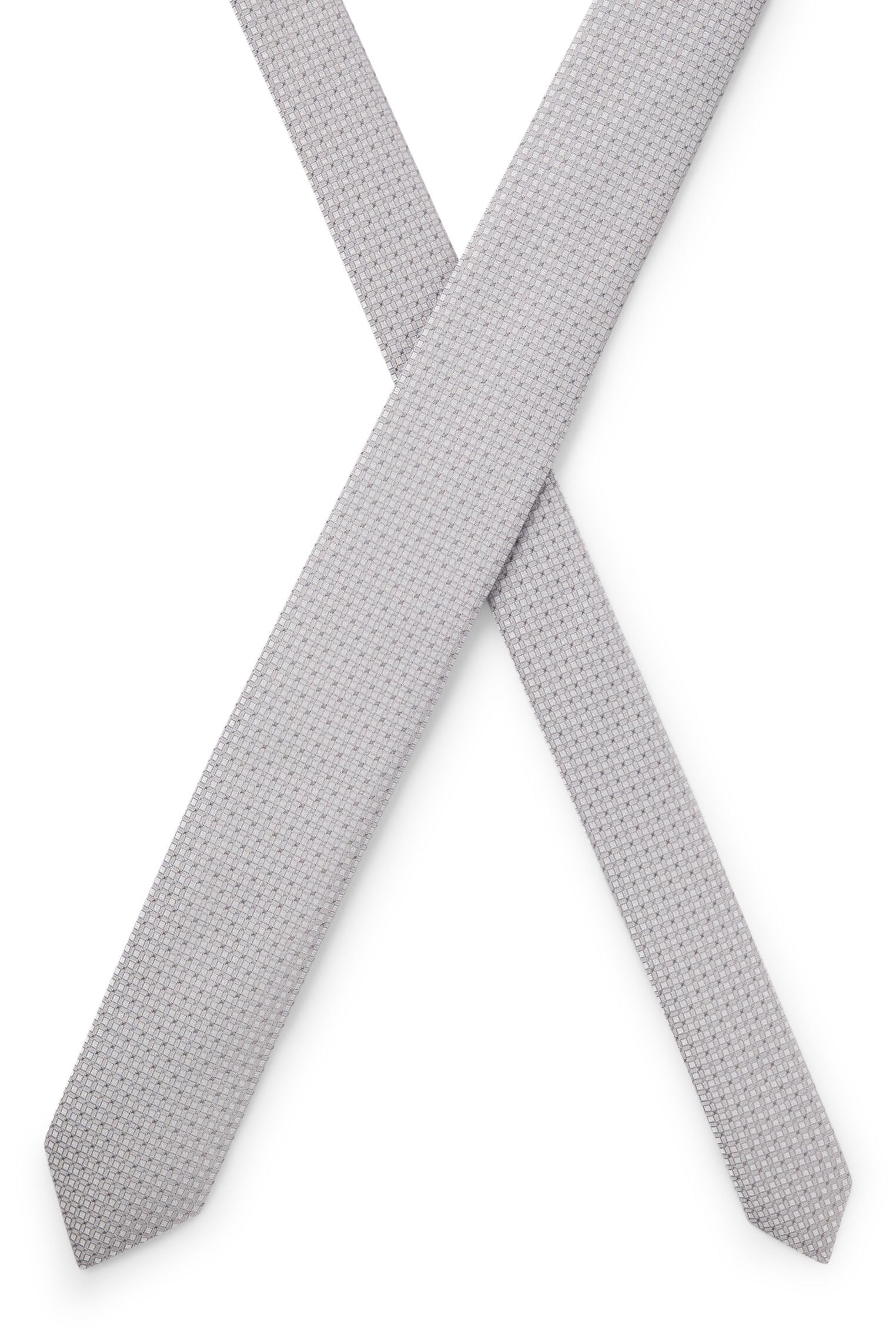 BOSS Krawatte Aus Seiden-mix Mit Jacquard-muster