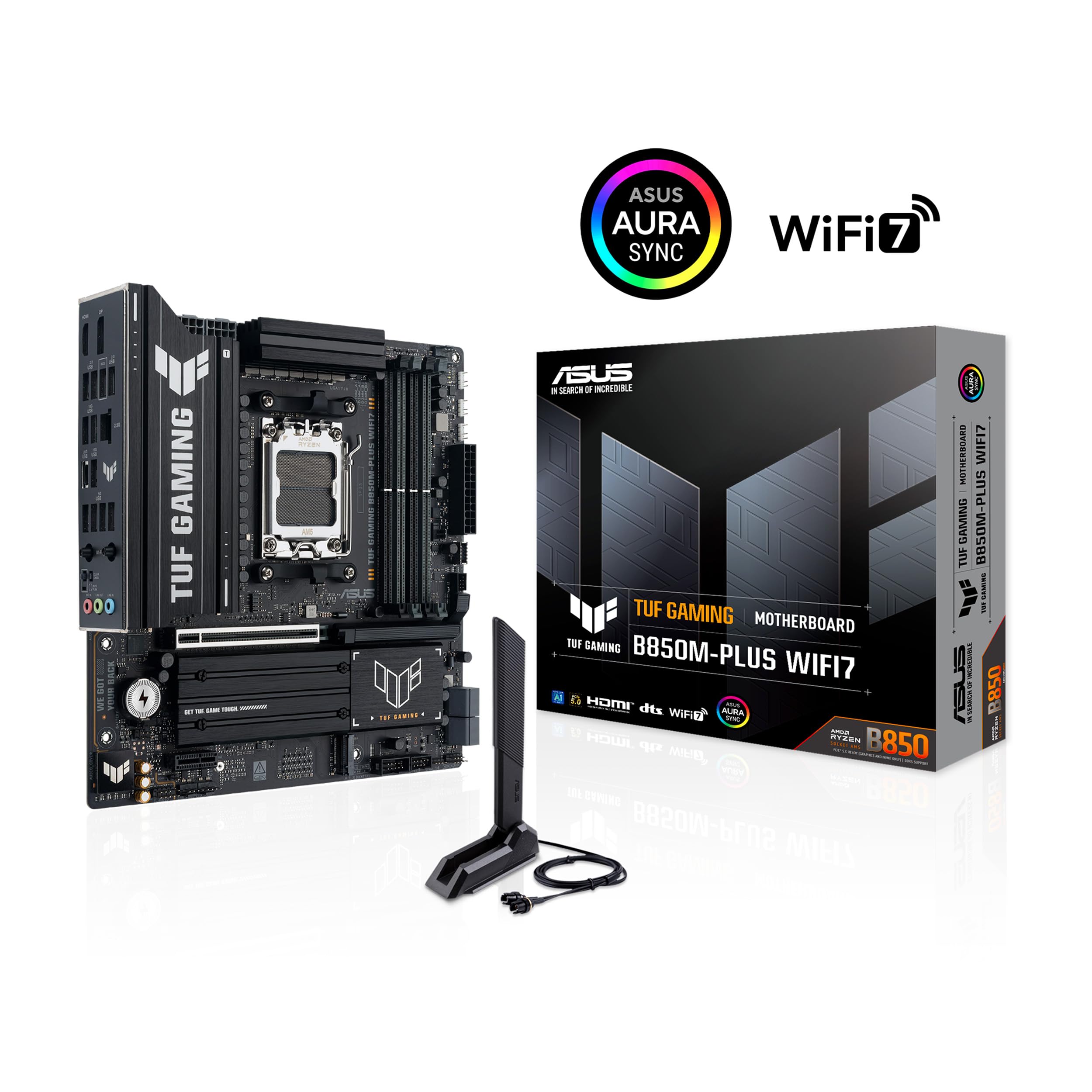 Asus Tuf Gaming B850M-Plus Wifi7 Amd B850 Socket Am5 Micro Atx (tuf Gaming B850M-Plus Wifi7)