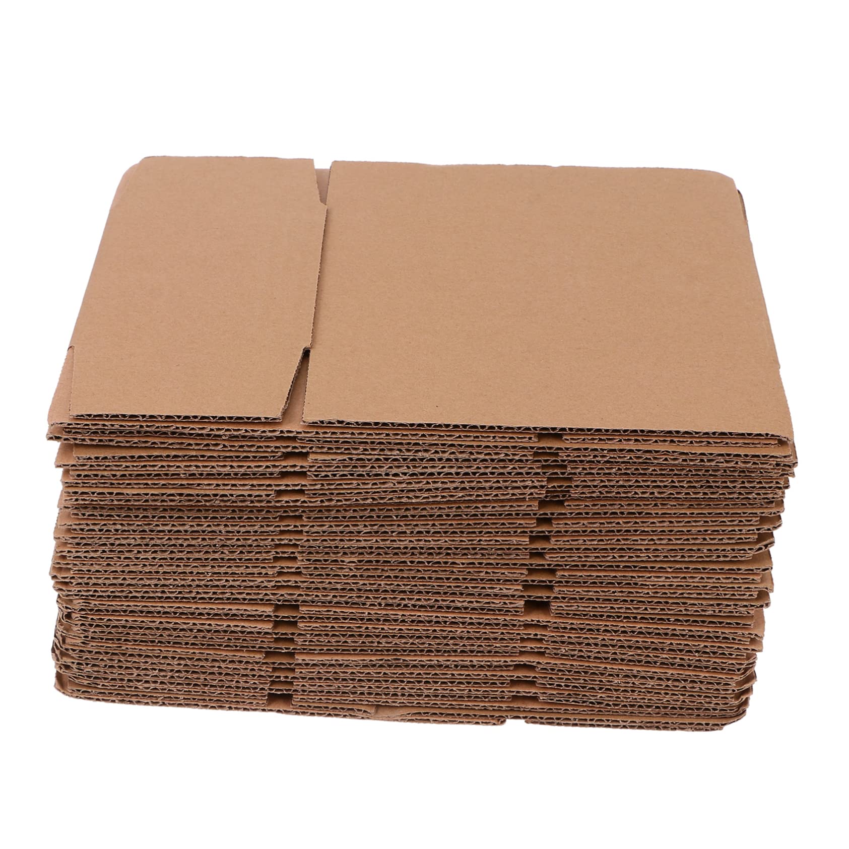 20 Cajas de Cartón Pequeñas de Embalaje Reciclable Forro Kraft, Forma Cúbica y Resistente para Rellenos de Calcetines y Empaques de Obsequio