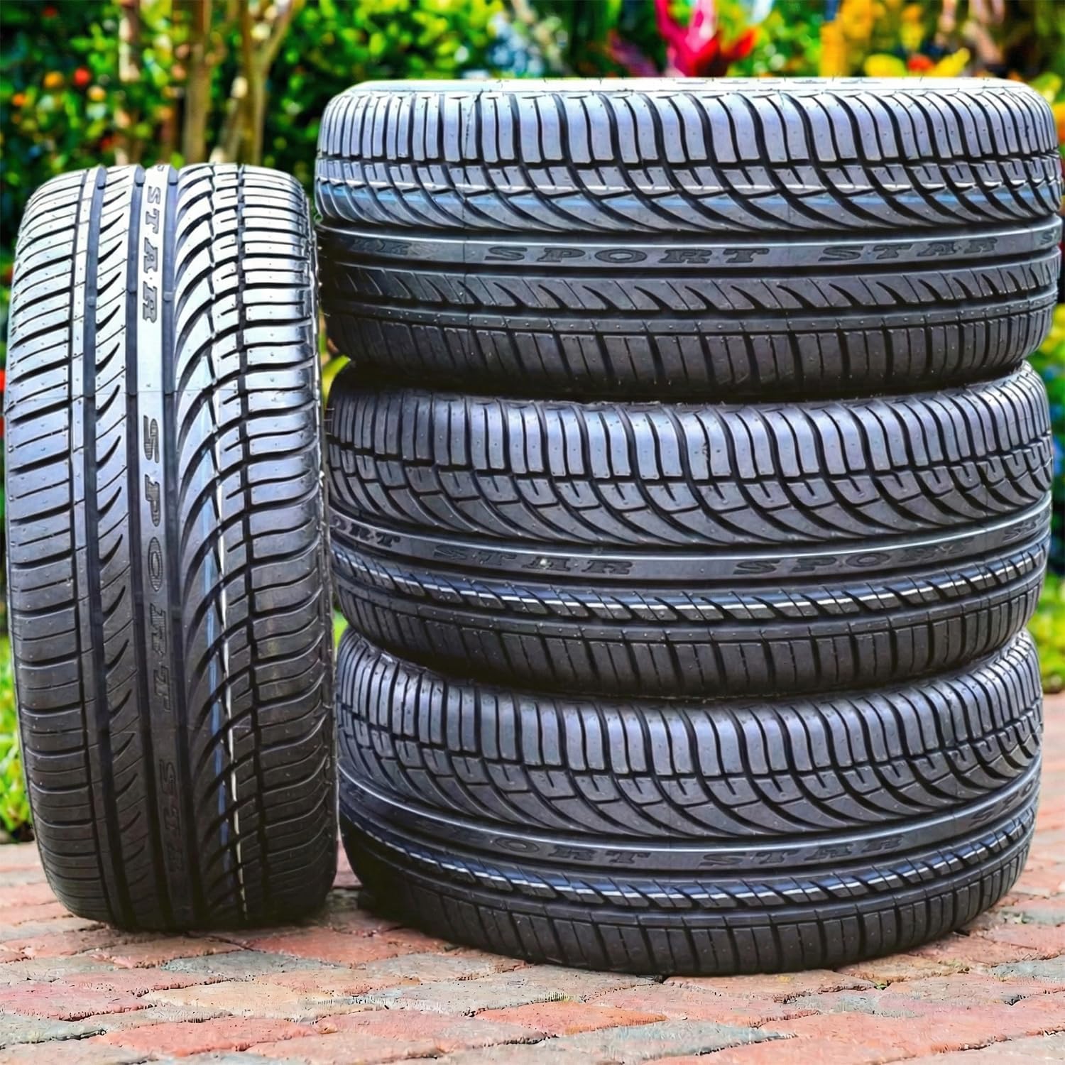 Set of 4 (FOUR) Fullway HP108 All-Season Passenger Car Performance Radial Tires-225/60R16 225/60/16 225/60-16 98H Load Range SL 4-Ply BSW Black Side Wall UTQG 380AA
